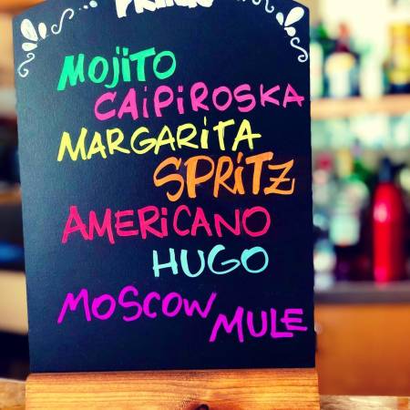 Lista cocktails del bar dell'Hotel Caravel B&B di Misano